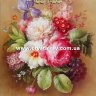 Набор алмазная мозаика стразами Букет цветов и фруктов (50х40) фото 1 &mdash; CRYSTAL SHOP