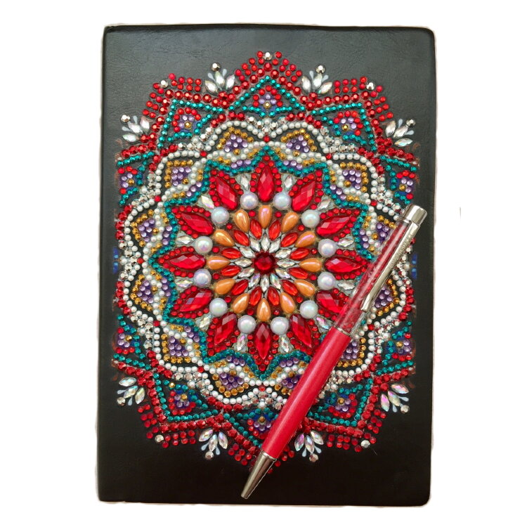Набор блокнот в алмазной технике и ручка NB103 — CRYSTAL SHOP