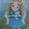 Набор алмазными стразами Грустный ангел (40х30) фото 1 — CRYSTAL SHOP