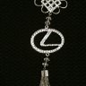 Авто подвеска из страз на зеркало Luxury LEXUS logo фото 1 — CRYSTAL SHOP