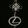 Авто подвеска из страз на зеркало Luxury LEXUS logo фото 2 — CRYSTAL SHOP