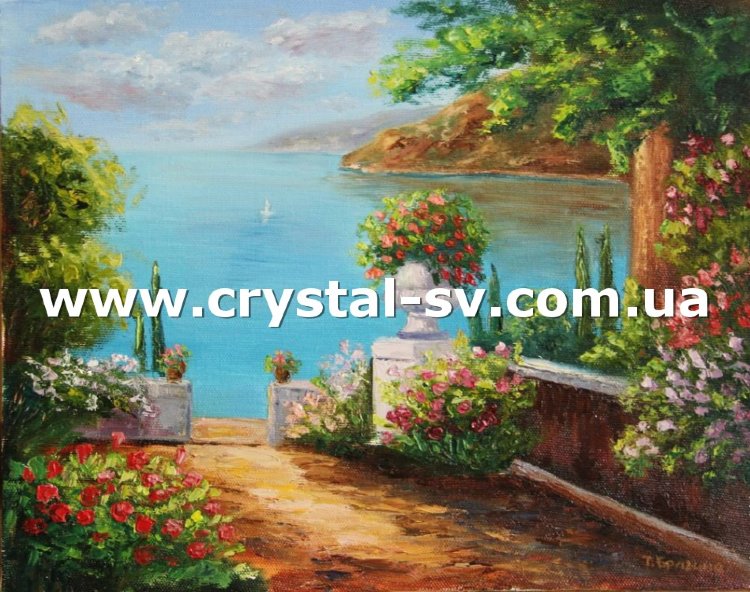 Набор алмазная живопись Летний пейзаж (40x50) — CRYSTAL SHOP