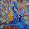 Набор алмазная мозаика специальными стразами Павлины (40х30) фото 2 — CRYSTAL SHOP