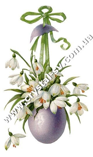 Набор алмазная мозаика стразами Весна Март Подснежники Вышивка (45x30) — CRYSTAL SHOP