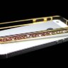 Бампер для iphone 5/5s Deluxe Crystal Diamond GOLD №3 фото 2 — CRYSTAL SHOP