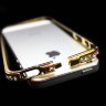 Бампер для iphone 5/5s Deluxe Crystal Diamond GOLD №3 фото 5 — CRYSTAL SHOP