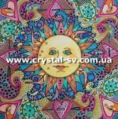 Наборы алмазной вышивки Любовь хиппи (40x40) — CRYSTAL SHOP