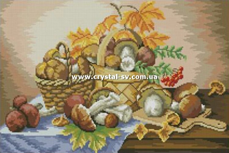 Набор алмазная вышивка Грибочки (30x45) — CRYSTAL SHOP