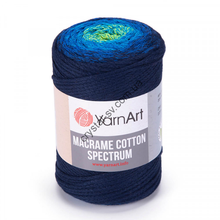 YarnArt Macrame Cotton Spectrum (ЯрнАрт макраме коттон спектрум) цвет 1323 — CRYSTAL SHOP
