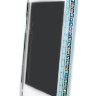 Бампер алюминиевый для iphone 4/4s страз Luxury Diamond из двух частей BLUE фото 1 &mdash; CRYSTAL SHOP
