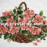 Набор алмазная мозаика стразами Цветы в корзине Вышивка фото 1 — CRYSTAL SHOP