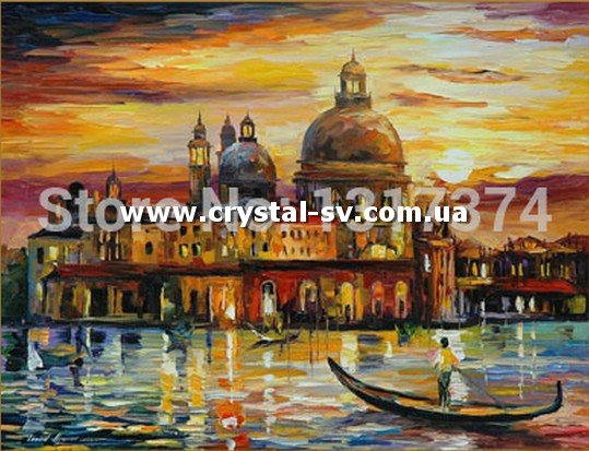 Набор мозаика камнями Золотое небо Венеции (40х50) — CRYSTAL SHOP