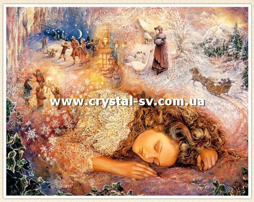Набор алмазная мозаика стразами Зимний сон (40x50) — CRYSTAL SHOP