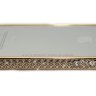 Бампер на телефон для iPhone 5/5s стразами Chanel logo металлический design Rhinestones GOLD Pink фото 5 — CRYSTAL SHOP