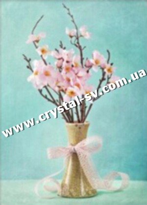 Набор алмазная мозаика стразами Стиль Прованс Цветы в вазе (40х30) — CRYSTAL SHOP