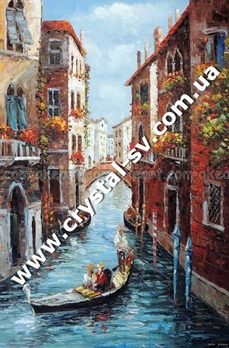 Набор мозаика камнями Венеция Италия канал (60х40) — CRYSTAL SHOP
