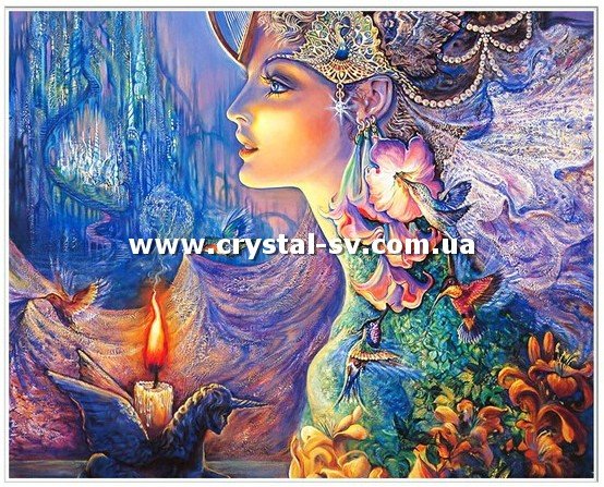 Набор алмазная мозаика стразами Девушка царевна (40х50) — CRYSTAL SHOP