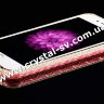 Бампер для iphone 5/5s алюминиевый с камнями Diamond ceramics NEW style RED фото 1 &mdash; CRYSTAL SHOP