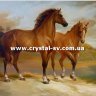 Набор вышивка камнями по номерам Лошади (40х60) фото 1 — CRYSTAL SHOP