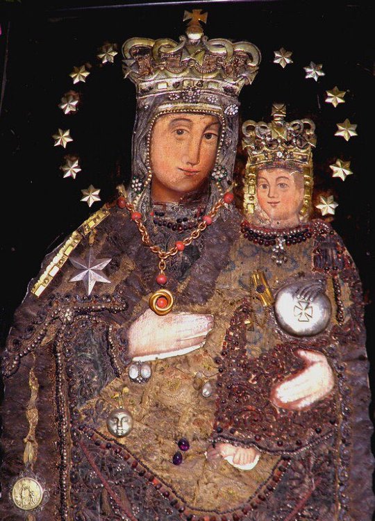 Набор вышивка камнями Церква Далешева УАПЦ - Чудотворна Ікона Пресвятої Богородиці (Далешівської) (70х50) — CRYSTAL SHOP