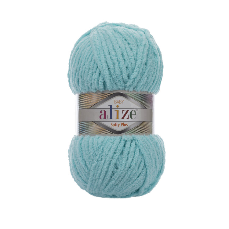 Пряжа Alize Softy Plus (Ализе Софти Плюс) цвет 263 бирюзовый — CRYSTAL SHOP