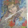 Набор алмазная мозаика стразами Девушка Осень Птица в руке (50x40) фото 2 — CRYSTAL SHOP
