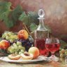 Набор алмазная вышивка Натюрморт вино и фрукты (40x50) фото 1 — CRYSTAL SHOP