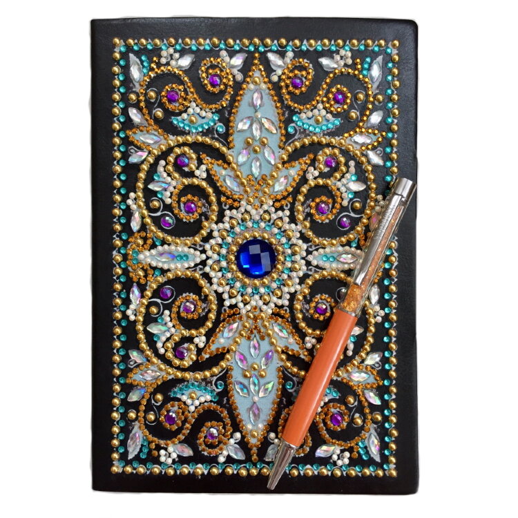 Набор блокнот в алмазной технике и ручка NB008 — CRYSTAL SHOP