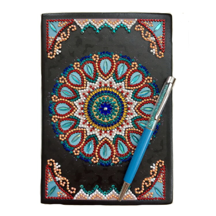 Набор блокнот в алмазной технике и ручка NB009 — CRYSTAL SHOP