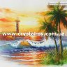 Набор алмазная живопись Морской маяк пейзаж (40x50) фото 1 — CRYSTAL SHOP