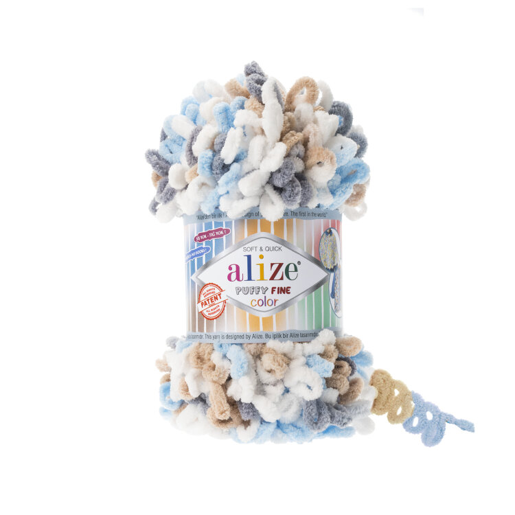 Alize Puffy Fine Color (Ализе Пуффи Файн Колор) цвет 5946 — CRYSTAL SHOP