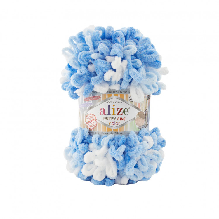 Alize Puffy Fine Color (Ализе Пуффи Файн Колор) цвет 6371 — CRYSTAL SHOP