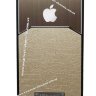 Чехол на телефон iphone 5/5s Кожанный алюминий BEIGE фото 1 — CRYSTAL SHOP