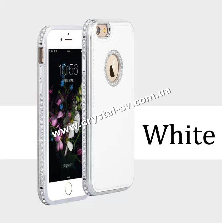 купить бампер для iphone 5 Crystal Luxe White — CRYSTAL SHOP