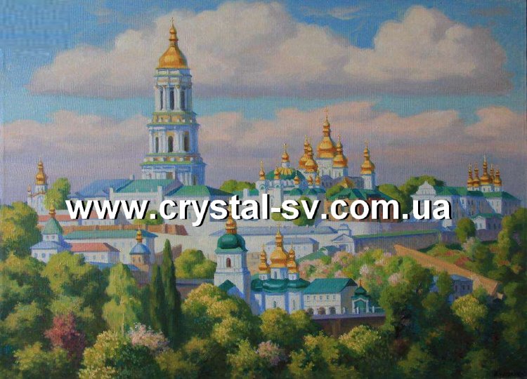 Набор мозаика камнями Святая Успенская Киево-Печерская Лавра (40x60) — CRYSTAL SHOP