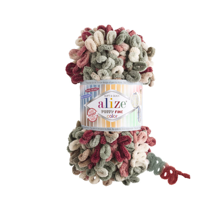 Alize Puffy Fine Color (Ализе Пуффи Файн Колор) цвет 6039 — CRYSTAL SHOP