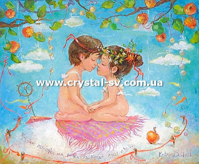 Набор рукоделия мозаика стразами Когда мы любим (40x50) — CRYSTAL SHOP