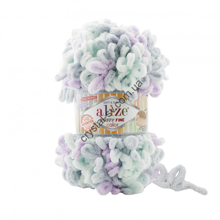Alize Puffy Fine Color (Ализе Пуффи Файн Колор) цвет 6466 — CRYSTAL SHOP