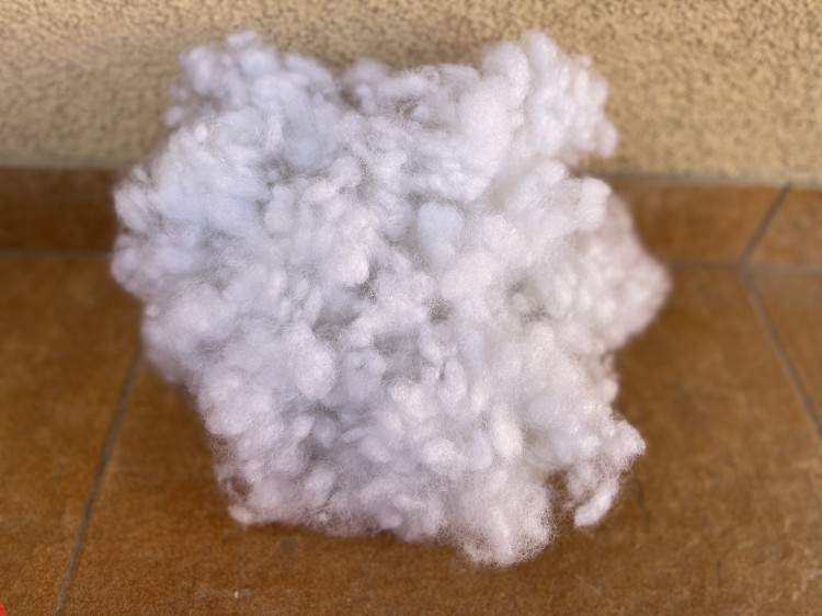 Наполнитель для игрушек и подушек Холлофайбер белый (Украина) 500 гр — CRYSTAL SHOP