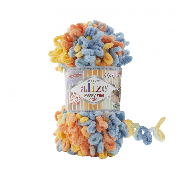 Alize Puffy Fine Color (Ализе Пуффи Файн Колор) цвет 6314 — CRYSTAL SHOP