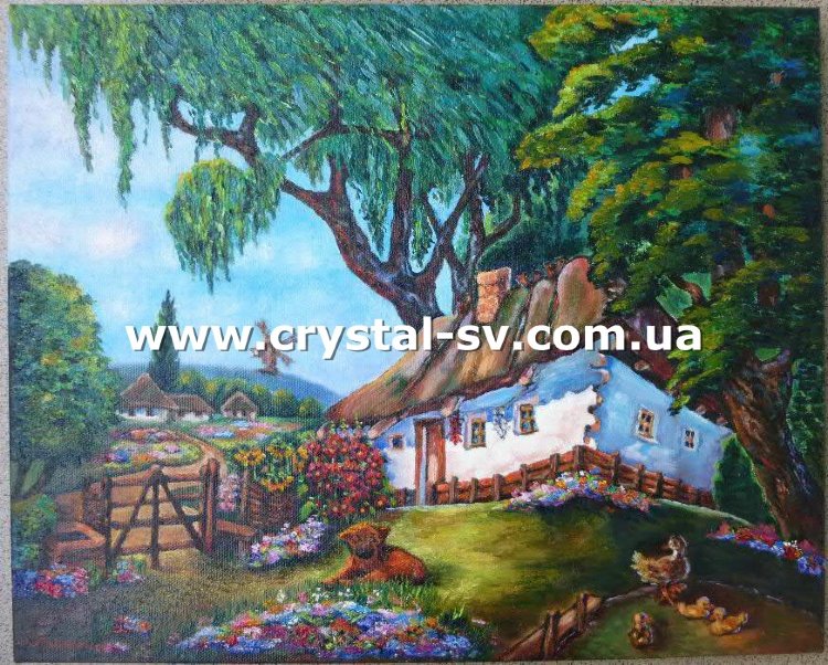Набор алмазная техника Сельская живопись (40х50) — CRYSTAL SHOP
