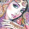 Набор алмазная мозаика стразами Индийский стиль Девушка (45x30) фото 1 — CRYSTAL SHOP