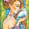 Набор алмазная мозаика стразами София болгария Девушка и голубь (40x30) фото 1 — CRYSTAL SHOP