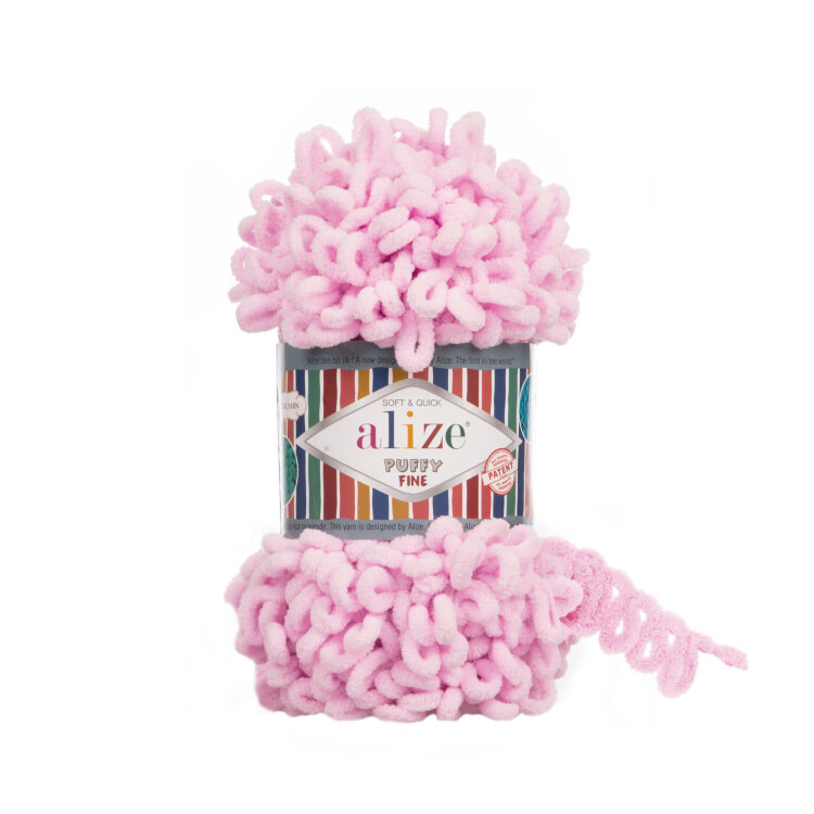 Alize Puffy Fine (Ализе Пуффи Файн) цвет 194 леденая роза — CRYSTAL SHOP