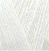 Пряжа Alize Angora Gold (Ализе ангора голд) цвет 62 молочный — CRYSTAL SHOP
