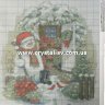 Набор алмазная мозаика стразами Зима Рождество Снеговик (50x40) фото 2 — CRYSTAL SHOP
