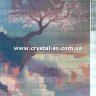 Набор рисование камнями Сакура над обрывом (60x30) фото 2 — CRYSTAL SHOP