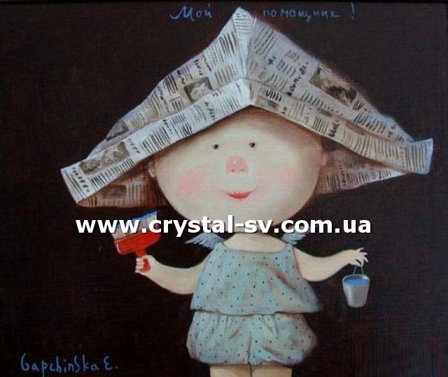 Набор алмазными стразами Ангел Мой помощник (30х40) — CRYSTAL SHOP