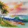Набор алмазная живопись Море и пальмы (40х50) фото 1 — CRYSTAL SHOP