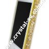 Бампер алюминиевый для iphone 4/4s Luxury Ultra-thin Diamond Strass YELLOW фото 1 — CRYSTAL SHOP